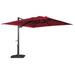 Arlmont & Co. Muskarn 10' Square Cantilever Umbrella in Red | 94.5 H x 120 W x 120 D in | Wayfair 32F5CEB6407C483FA63F1BE542CAFF31