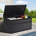YITAHOME 230 Gallon Water Resistant Resin Lockable Desk Box Resin in Black | 32.6 H x 66.14 W x 32.3 D in | Wayfair FWDB0008340YIH