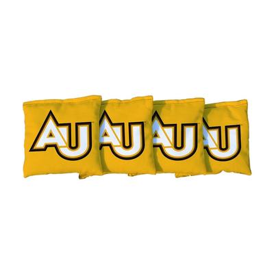 Adelphi University Panthers Yellow Cornhole Bags