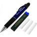 Faber-Castell Grip Plus Mechanical Pencil - 0.7mm - Blue Barrel + Super-Polymer 0.7mm HB Leads + Eraser Refills