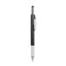 Plastic Screwdriver Spirit Level Screen Touch Ballpoint Pen Capacitive Pen Ruler Gadgets Multi-functional Pen BLACK