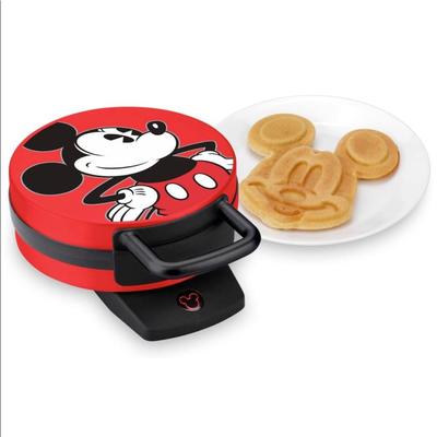 Disney Kitchen | Disney Dcm-12 Mickey Mouse Waffle Maker | Color: Red | Size: Os