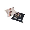 Schmuckset MISTERTEE "Unisex Pizza Cushion Set" Gr. one size, bunt (multicolor) Damen Schmuck-Sets Kissenbezug Kissenbezüge