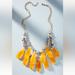 Anthropologie Jewelry | Anthropologie Golden Hour Bib Necklace | Color: Blue/Yellow | Size: Os