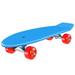 Kids Skateboard Kit Complete Skateboard Downhill Longboard with Protective Gears for Boys Girls Kids Beginners (Blue)