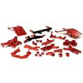 Integy RC Toy Model Hop-ups T8676RED Billet Machined Complete Suspension Kit for 1/10 Traxxas Slash 2WD