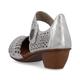 Rieker Pia Womens Open Court Shoes 6 UK Silver