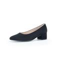 Gabor Homes 91.440.17 Black Suede Ladies Court Shoe 6