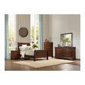 Charlton Home® Chloeigh Panel Bedroom Set Full 3 Piece: Bed, 2 Nightstands Wood in Brown | 52 H x 58.25 W x 79 D in | Wayfair