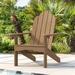 Breakwater Bay Roundup Plastic Adirondack Chair in Brown | 36.2 H x 35 W x 35 D in | Wayfair D9DF5976B57040689D47371A4308C478