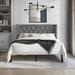 House of Hampton® Ffyona Tufted Standard Bed Upholstered/Velvet in Gray | 49.84 H x 60.09 W x 80.18 D in | Wayfair 1ABF99EF72DE4BACA300651B5D6969A0