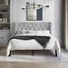 House of Hampton® Ffyona Tufted Standard Bed Upholstered/Velvet in Gray | 49.84 H x 60.09 W x 80.18 D in | Wayfair A1A762EAC9D64A61A357E4A2C0BF1E3B