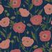 Joss & Main Poppy Field 18' L x 20.5" W Peel & Stick Wallpaper Roll Vinyl in Pink/Blue | 20.5 W in | Wayfair 9D983DC200BD4380BA4C141FD9C0EE7C