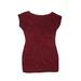 IKKS Casual Dress - Bodycon Crew Neck Sleeveless: Burgundy Dresses - Women's Size 37