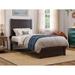 NoHo Twin XL Platform Bed with Footboard in Espresso