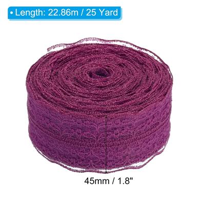 1.8" Wide 25 Yards Lace Trim Ribbon Sewing Lace Wrapping Decoration