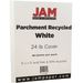 JAM Paper Parchment 24lb Paper 8.5 x 11 White Recycled 50 per Pack