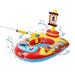 HEQUSIGNS Kids Pool Float with Water Gun Inflatable Ride-on Pirate Ship Pool Floats for Toddler Fun Boat Shaped Ride-On Floaties for Boys Girls Aged 3-8 Years(Pirate Ship)