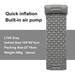 CC TOY Outdoor Sleeping Pad Camping Inflatable Mattress Built-in Pump Ultralight Air Cushion Travel Mat With Headrest For Travel Hiking