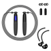 Digital Jump Rope and Cordless Jump Rope 2 in 1. Weighted Jump Rope for Fitness With Counter