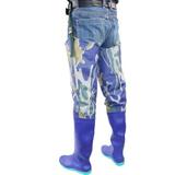 Fishing Hip Waders Water Resistant Hip Boots Thigh Waders Wellies Breathable Wading Pants Nylon Fishing Waders for Wading Muck Work Fishing 42