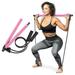 Pilates Bar Yoga Stick - Pilates bar kit for Home Gym with Pilates Resistance Bands - At Home Workout Equipment for Women Kit - Pilates Stick Fitness Bar for Pilates Exercise and Body Workout