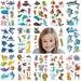 KissDate Kids Tattoos for Girls Boys Tattoos 30 Sheets Temporary Waterproof Tattoo Stickers for Seabed/Shark/Animals Theme Birthday Favors Group Party Toy Patterns (animals tattoos)