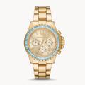 Michael Kors Accessories | Michael Kors Everest Chronograph Glitz Gold Tone Stainless Steel Watch Mk7210 | Color: Gold | Size: 42mm