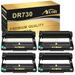 Arcon 4-Pack Compatible Drum Unit for Brother DR-730 DR730 DR 730 DCP-L2550DW HL-L2350DW HL-L2370DW HL-L2390DW HL-L2395DW MFC-L2710DW MFC-L2730DW MFC-L2750DW MFC-L2750DWXL (Black)