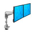 Mount-It! Full Motion Dual Monitor Desk Mount Height Adjustable with Gas Spring Arms Up To 32 Screen