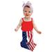 ZHAGHMIN Outfits For Girls Independence 4Th-Of-July Strap Romper Flag Girl Bell-Bottoms Set Day Baby Girls Outfits&Set Size 8 Girls Outfits Girls Outfits Size 8 Summer Baby New Born Crop Top Hoodie