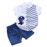 ZHAGHMIN Boys Outfits Size 8 Tops Shorts Gentleman Dinosaur Baby Outfits Cartoon Toddler Boys Shirt Set Kids Boys Outfits&Set 5Month Baby Boy Winter Outfits 2T Baby Boy Sweater Outfit Youth Outfit S