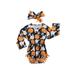 Cathery 0-2T Halloween Baby Outfits Newborn Girl Romper Ghost Pumpkin Printed Tassel Bodysuit Jumpsuit Cute Headband 2Pcs Clothes