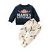 ZHAGHMIN Clothes Boys 3-6 Months Toddler Baby Boys Clothing Set Western Cow Legging Tops Pants Kids Clothes Children Winter 2Pc Outfits Baby Boy Beach Outfit Jacket Set Boy Must Haves Youth S