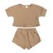 ZHAGHMIN 3T Girls Outfits Toddler Kids Boys Gilrs Sports Short Sleeves Top Shorts 2Pcs Outfit Set Clothes Little Girls Crop Top 2 Year Old Girls Clothes Baby Girl Summer Clothes 3-6 Months Baby Bund