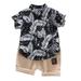 ZHAGHMIN Toddler Pants 4T Boys Kids Tops+Shorts Short Cartoon Clothes Pattern Shirt Baby Boy Sleeve Set Toddler Boys Outfits&Set New Baby Boy Gift Set Baby Organic Clothes Boy Set For Boys Clothes B