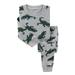 ZHAGHMIN Toddler Boys Sweatsuit Toddler Girls Boys Baby Soft Pajamas Toddler Cartoon Prints Long Sleeves Kid Sleepwear Top Pants Sets Outfits Baby Twin Clothes Boys Baby Outfits Boy Baby Kits New Bo