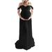 Maternity Sleeve Dress Women Pregnants Photography Short Props Solid Maternity dress