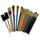 25pc Artist Paint Brushes Foam Round Flat Angle Pointed Acrylic Detailed for Watercolours, Acrylic & Oil Painting, Resin Edge Work