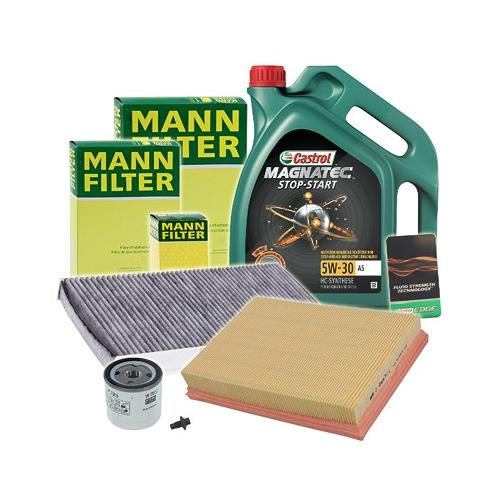 Mann-filter Inspektionspaket A+5L CASTROL MAGNATEC 5W-30 A5 für Ford