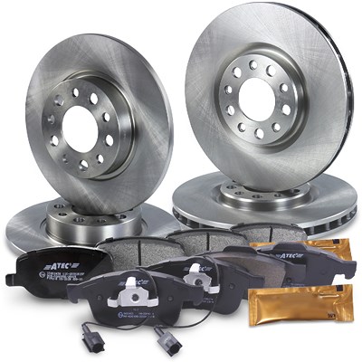 Bestprice Bremsscheiben + Bremsbeläge Vorne + Hinten [Hersteller-Nr. 10603598] für Alfa Romeo