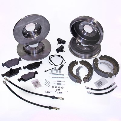 Bestprice Bremsscheiben Voll + Bremsbeläge mit VWK Vorne [Hersteller-Nr. 10604133] für BMW