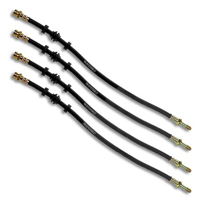 Bestprice 4x Bremsschlauch vorne + hinten [Hersteller-Nr. 10604407] für Ford, Seat, VW