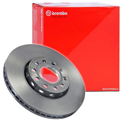 Brembo Coated Disc Bremsscheibe Vorne Belüftet [Hersteller-Nr. 09.8635.11] für Vauxhall, Opel