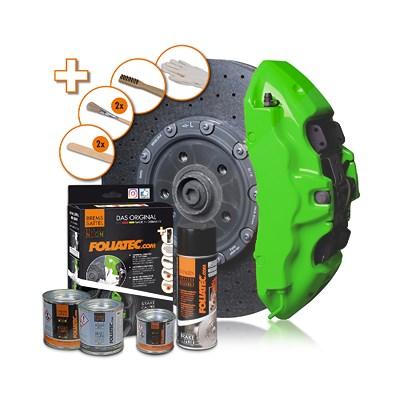 Foliatec Bremssattellack Komplettset für 4 Bremssättel neon grün [Hersteller-Nr. 2182] Image