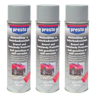 Presto 3x 500ml Steinschlag-Unterbodenschutz hell [Hersteller-Nr. 306031] Image