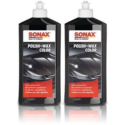 Sonax 2x 500ml Polish + Wax Color schwarz [Hersteller-Nr. 02961000] Image