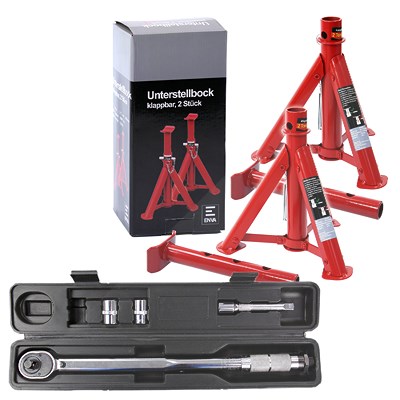 Enva Drehmomentschlüssel 1/2 10-210Nm + 2x Unterstellbock 2T klappbar [Hersteller-Nr. 10871876]