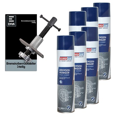 Enva Bremskolbenrücksteller 3-tlg + 3,6 l Bremsenreiniger [Hersteller-Nr. 10872231] Image