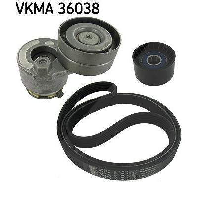 Skf Keilrippenriemensatz [Hersteller-Nr. VKMA36038] für Nissan, Opel, Renault, Vauxhall, Volvo Image